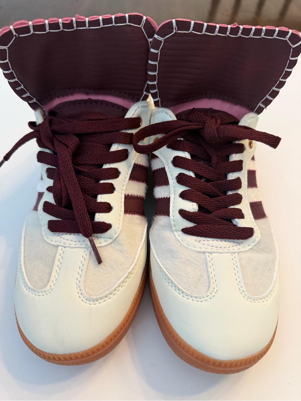 EUC! Wales Bonner x adidas Samba Pony 'Cream White', sz 6.5 (38FR) - Picture 5 of 14